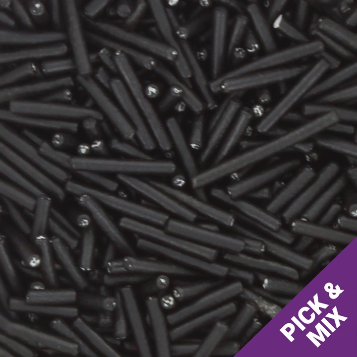 500g Culpitt Select Sprinkle Strands - Black