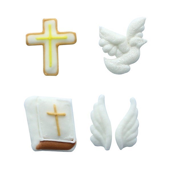 Communion Sugar Decorations - 15 pieces - Boxed 12 - single