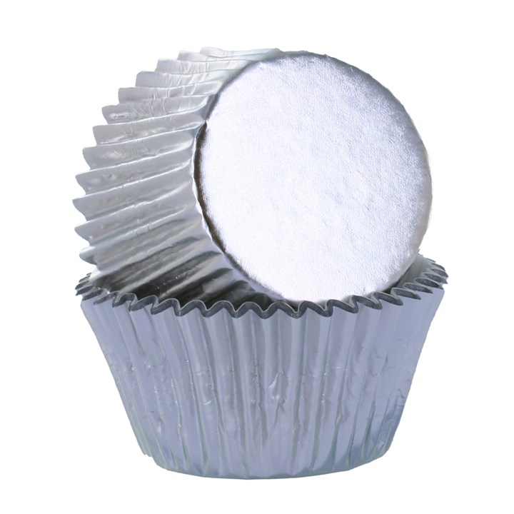 BWL - Silver Foil Baking Cases - 50 pack