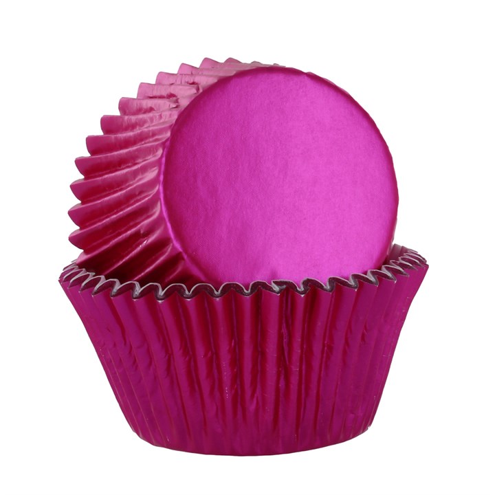 Pink Foil Baking Cases - 50 pack - single