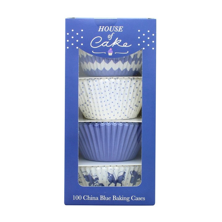 House of Cake China Blue Cupcake Cases - single