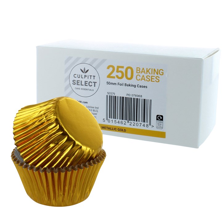 250 Culpitt Select Foil Baking Cases - Gold