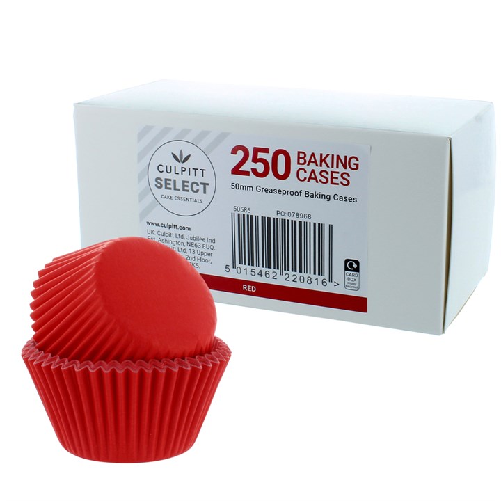 250 Culpitt Select Baking Cases - Red