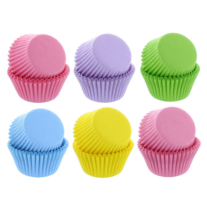 Baked with Love Pastel Rainbow Baking Cases - 300 Pack