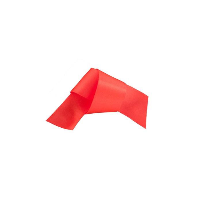 Lollipop Red Woven Edge Ribbon 25mm x 25m