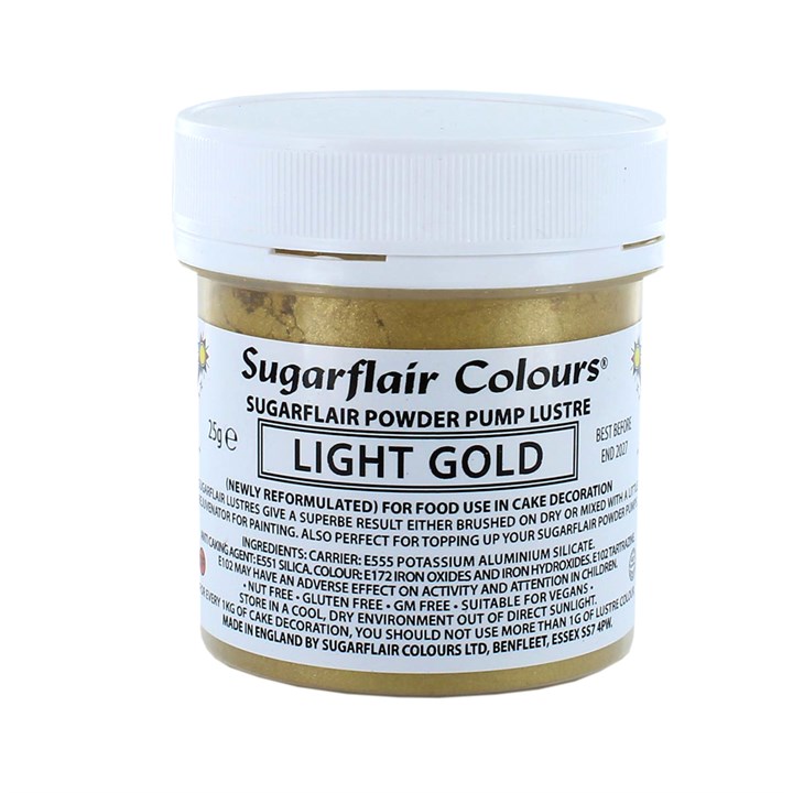 Sugarflair Titanium Free Pump Refill Light Gold 25g