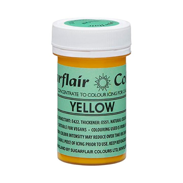 Sugarflair NatraDi Paste Colouring Yellow - 25g- SALE