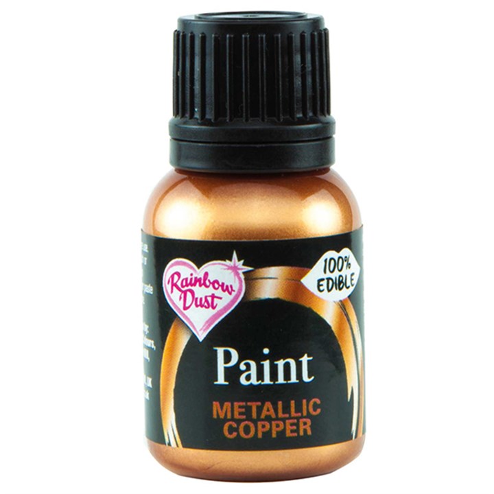 Rainbow Dust Edible Food Paints - Metallic Copper
