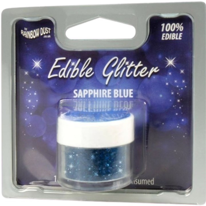 Rainbow Dust Edible Glitter Sapphire 5g - Retail Packed - SALE