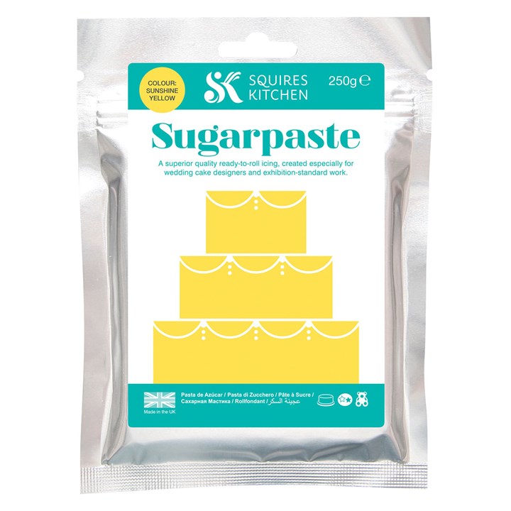 Squires Sugarpaste Sunshine Yellow 250g