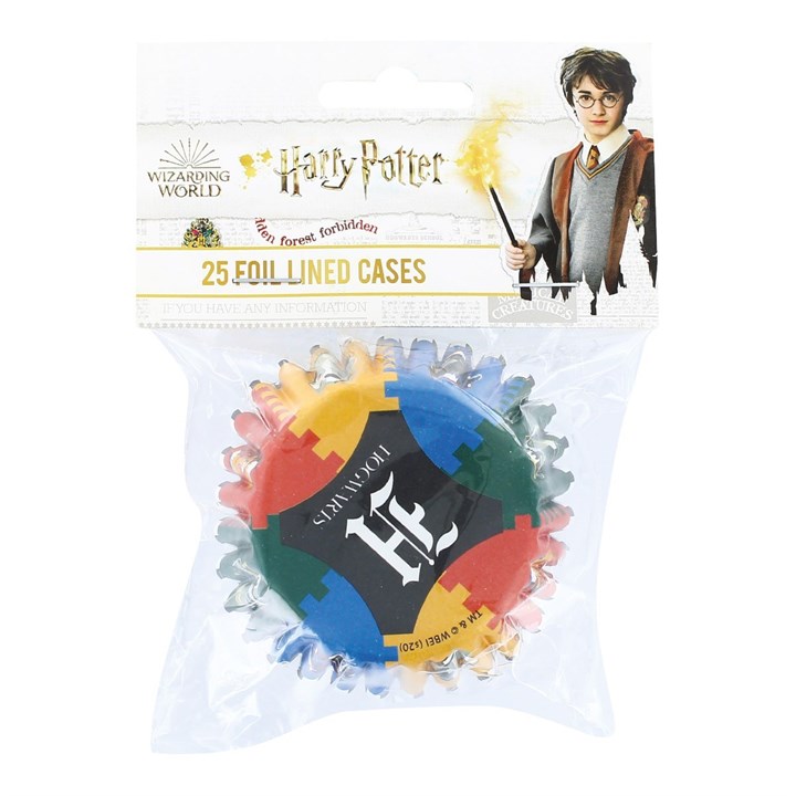Harry Potter - 25 Hogwarts Foil Lined Baking Cases