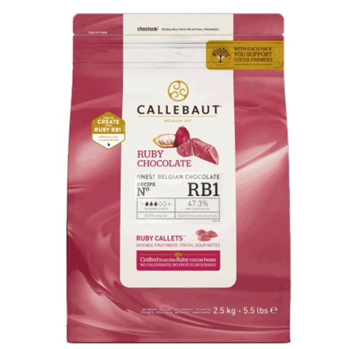 Callebaut Belgian Ruby Chocolate 2.5kg