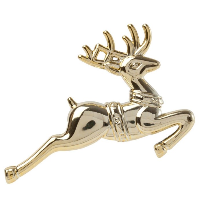 Elegant Gold Colour Leaping Deer
