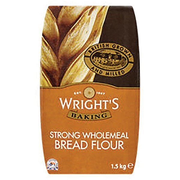 Wrights Wholemeal Bread Flour - 1.5kg x 5 packs