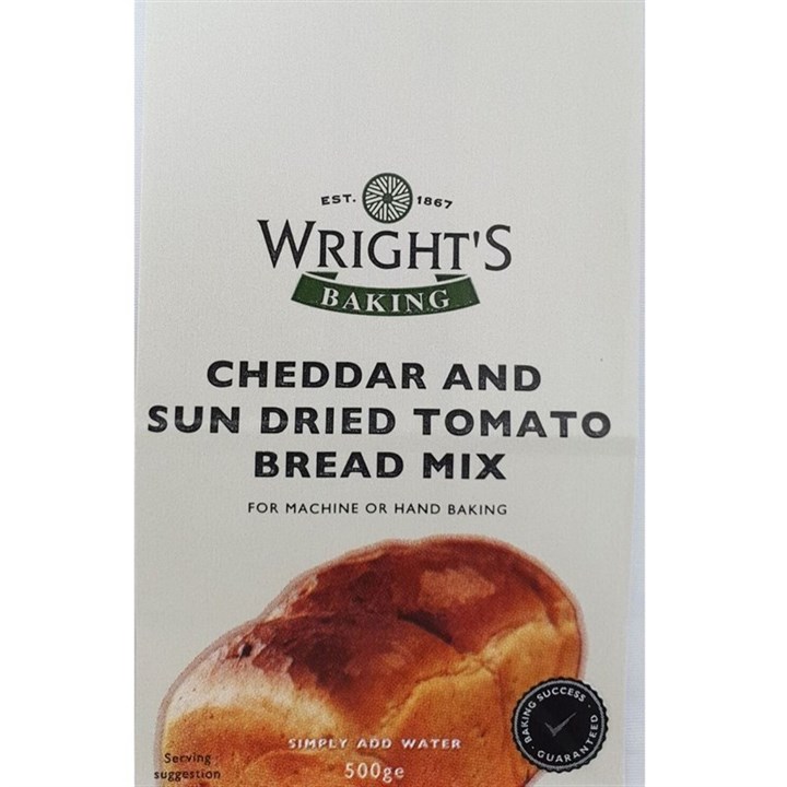 Wrights Cheddar & Sun Dried Tomato Bread Mix 500g - single