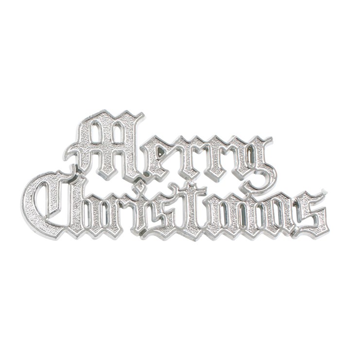 Merry Christmas Silver Motto