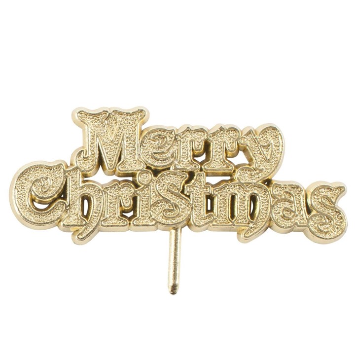 50 x Gold Merry Christmas Motto