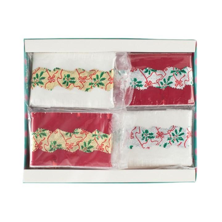 Christmas Frill Assorted Red, White