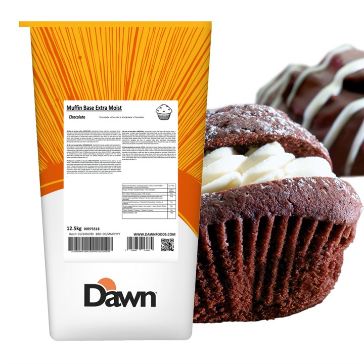 Dawn Foods Extra Moist Muffin Mix Chocolate - 12.5kg