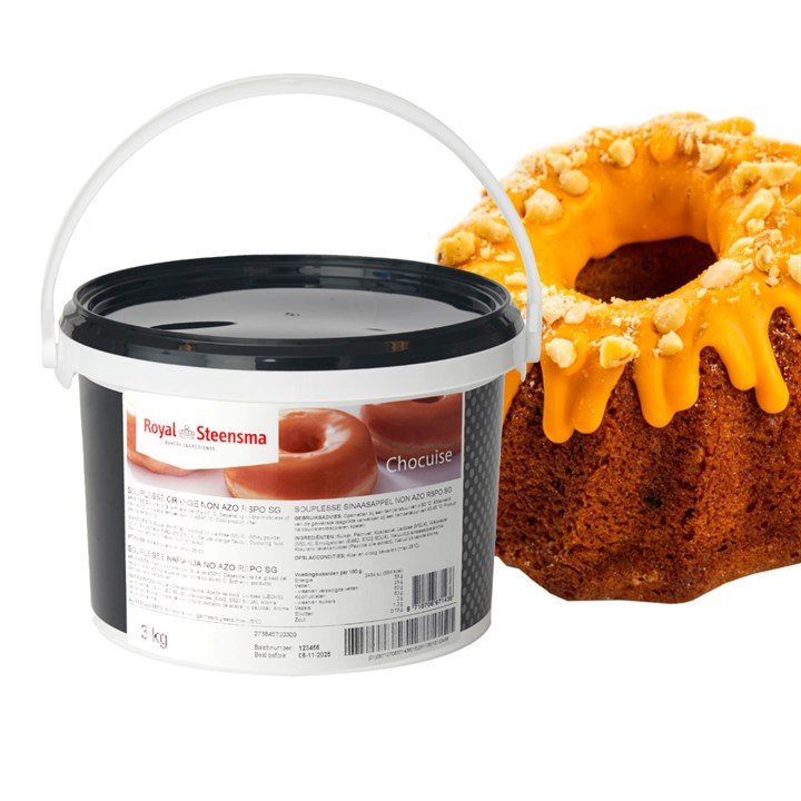Dawn Foods Souplesse Coating and Dripping Icing Orange - 3kg