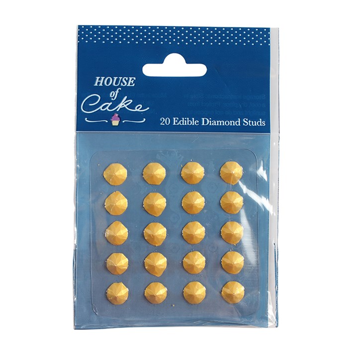 House of Cake Gold Metallic Jelly Studs - Pack of 20