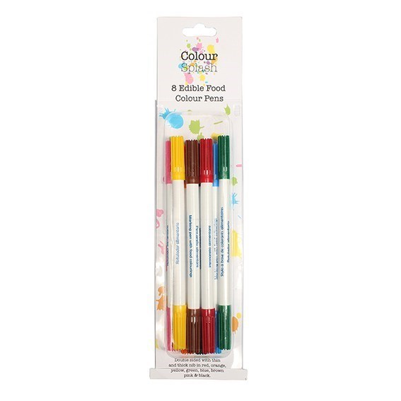 Colour Splash Food Colour Pens Assorted 8 Pack