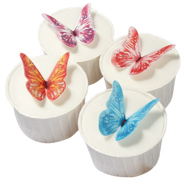 Assorted Wafer Butterflies - 12 designs