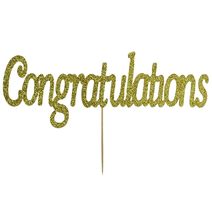 Kelsi Marsh Congratulations Topper Gold