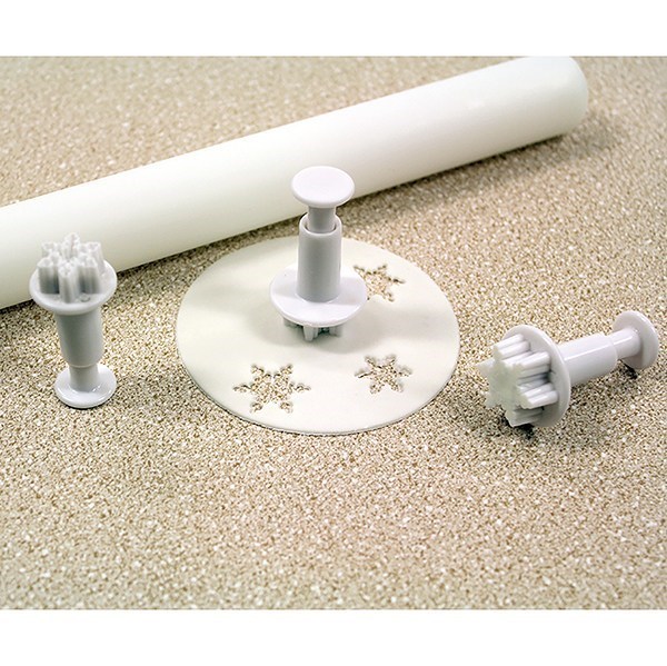 PME Mini Snowflake Plunger Cutter - 3 Set
