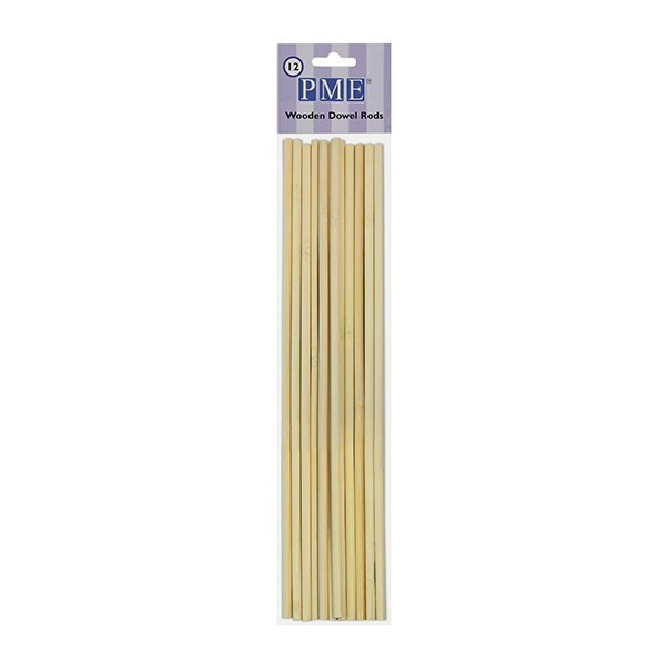 PME Wooden Dowels 304mm (12'') - Pack of 12
