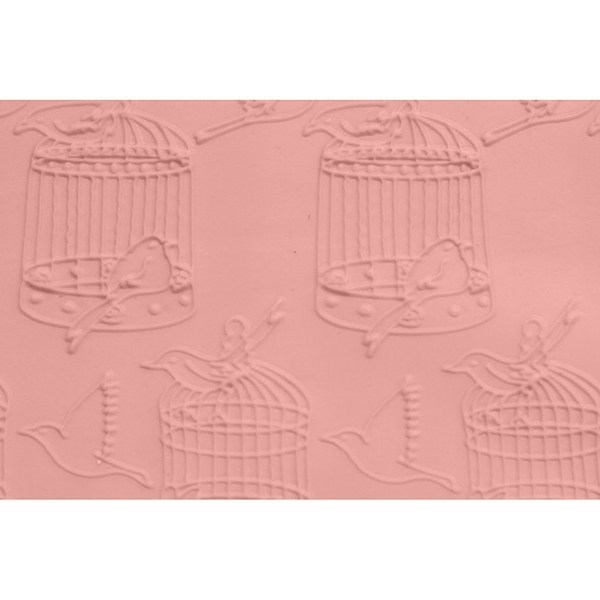 FMM Embossed Rolling Pin - Bird Cage