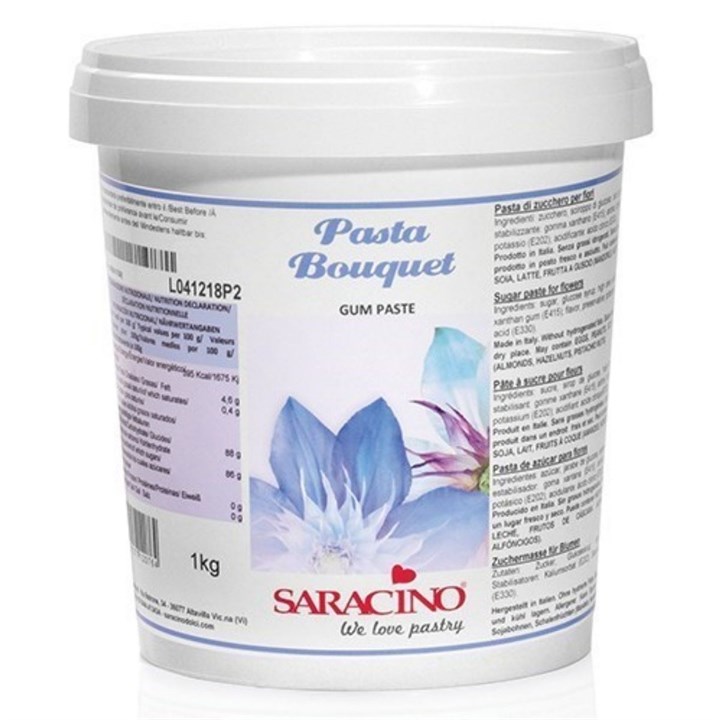 Saracino Gum / Flower Paste - White Bouquet - 1kg - single