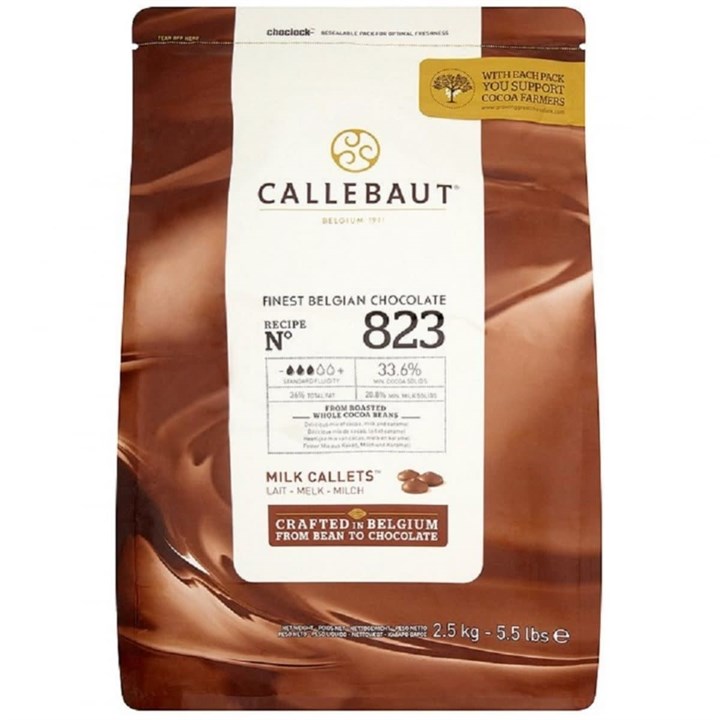 Callebaut Belgian Milk Chocolate Chips 2.5kg
