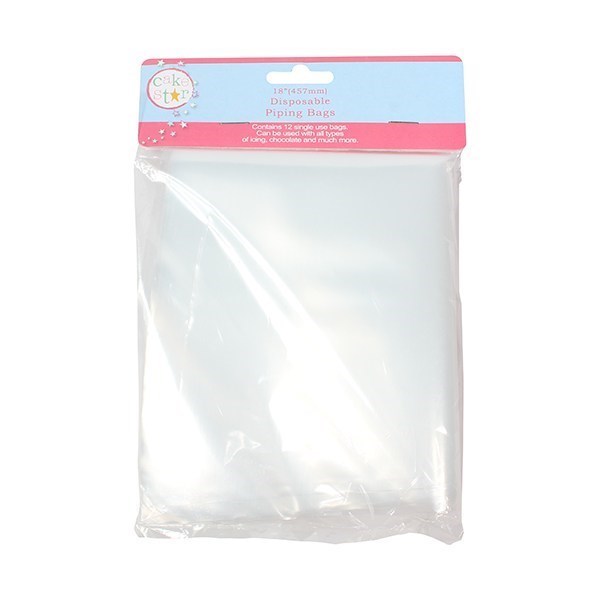 Cake Star 18" Disposable Piping Bags - 12 piece