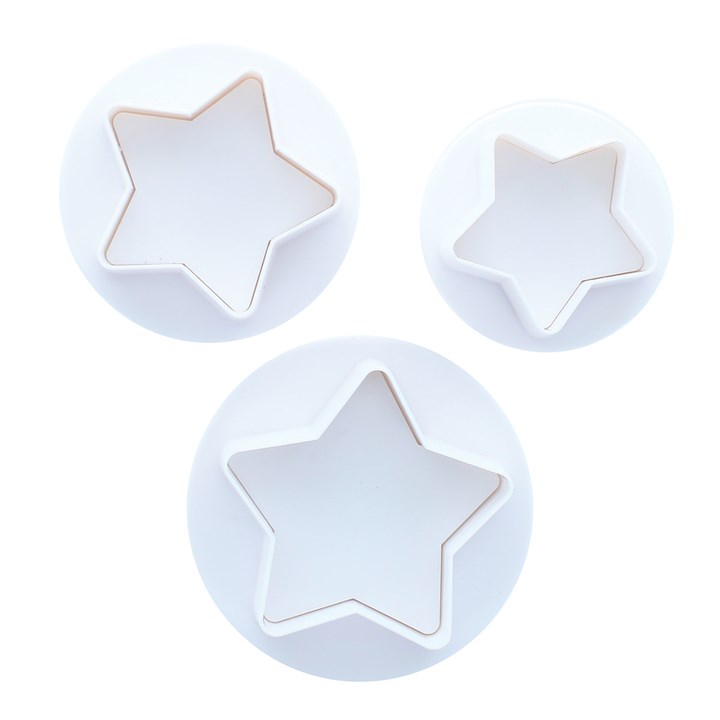 Cake Star - Star Plunger Cutter - 3 Set