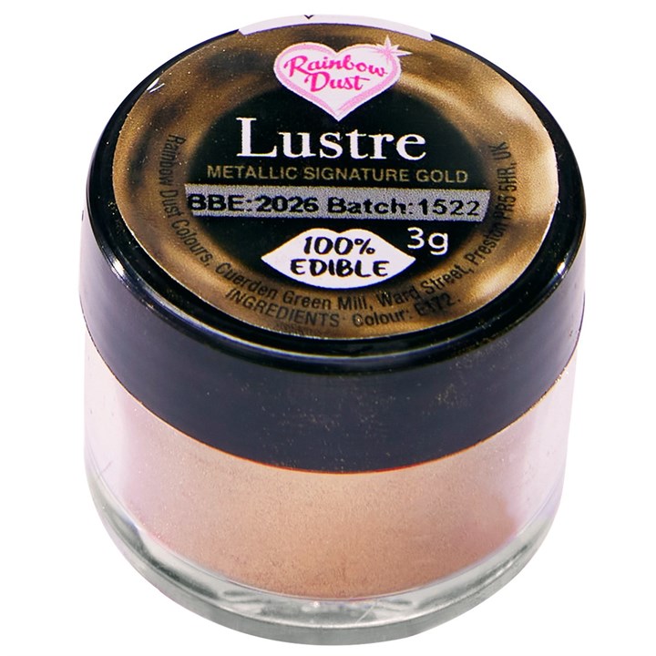 Rainbow Dust Lustre - Metallic Signature Gold - Loose Pot - 3g