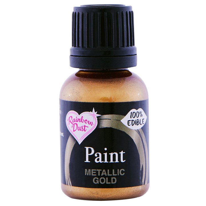 Rainbow Dust Edible Food Paints - Gold