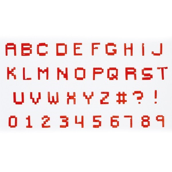 FMM - Pixel Uppercase Alphabet And Number Set