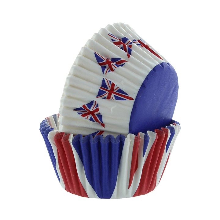 Baked with Love Union Jack Baking Cases - Multi pack