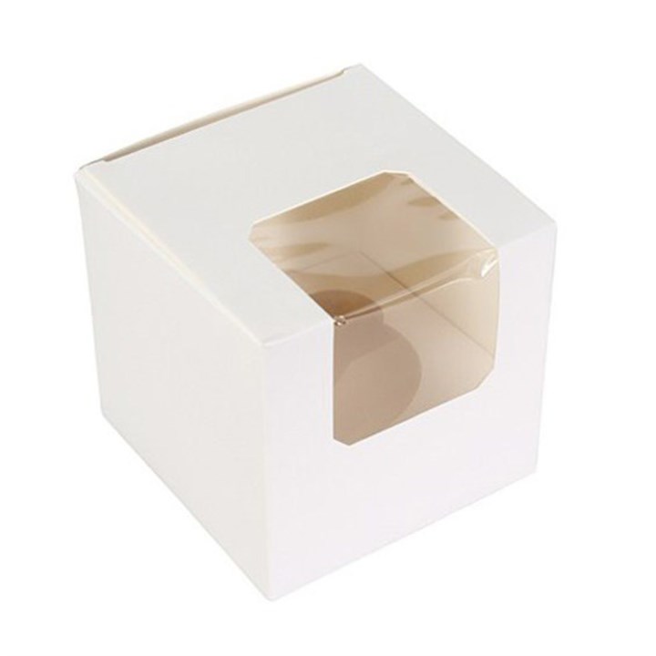 White Single Cupcake/Muffin Box