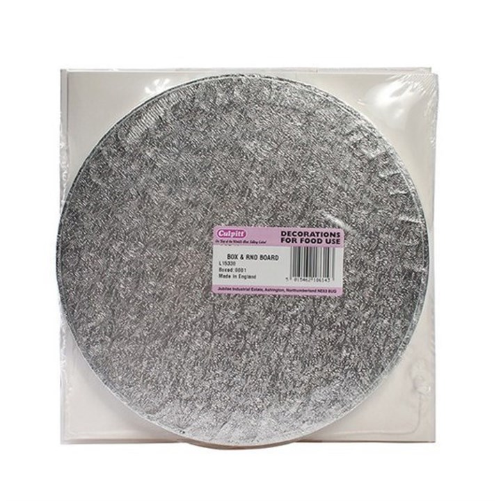 10'' Box and Round Cake Board