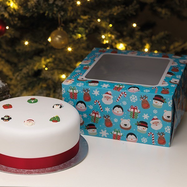 Culpitt 10 Mini Christmas Cupcake Window Box