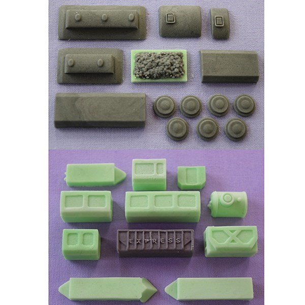 Alphabet Mould - Train with Carriages