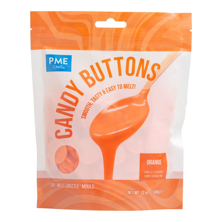 PME Candy Buttons - Orange 340g