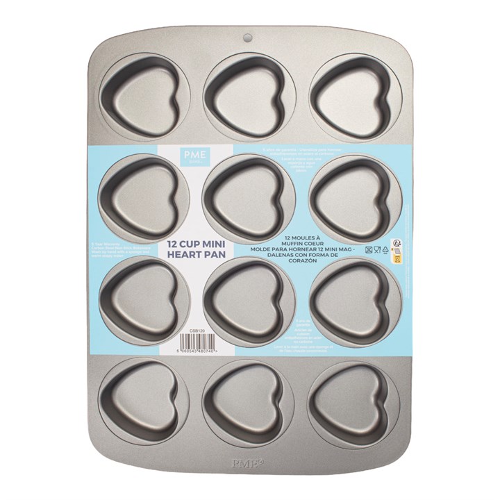PME 12 Cup Mini Heart Pan | Culpitt