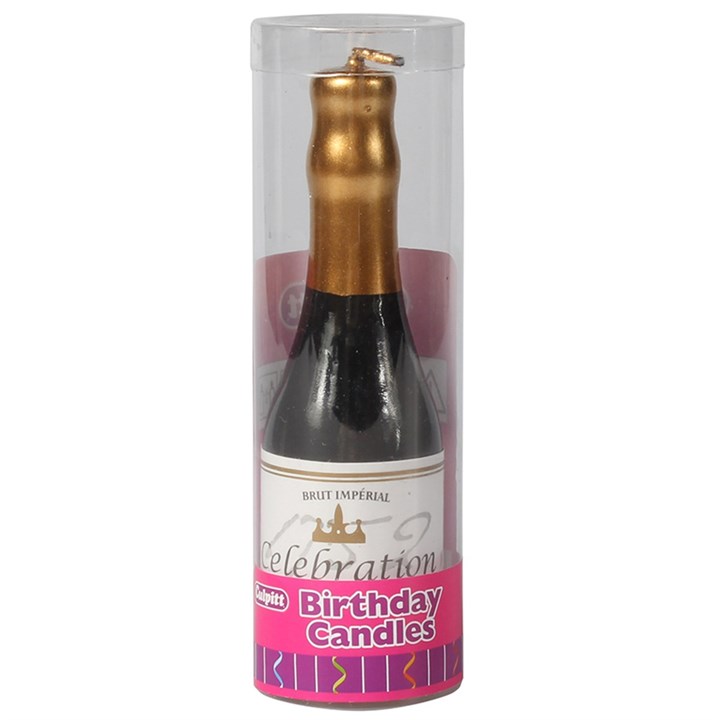 Champagne Bottle Candle - 100mm - single