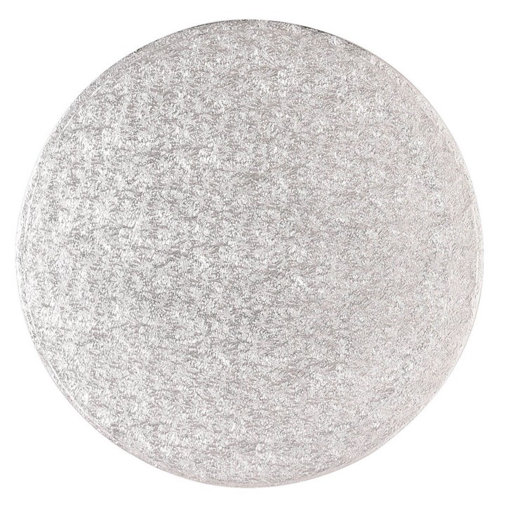 5mm Thick Round Silver Cake Board 10" - 5 pack
