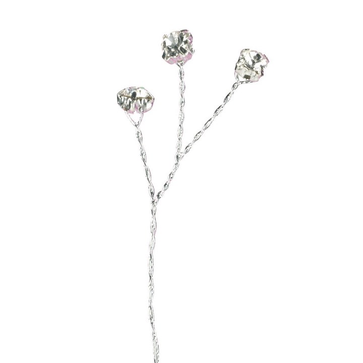 Silver Colour Diamante Branch
