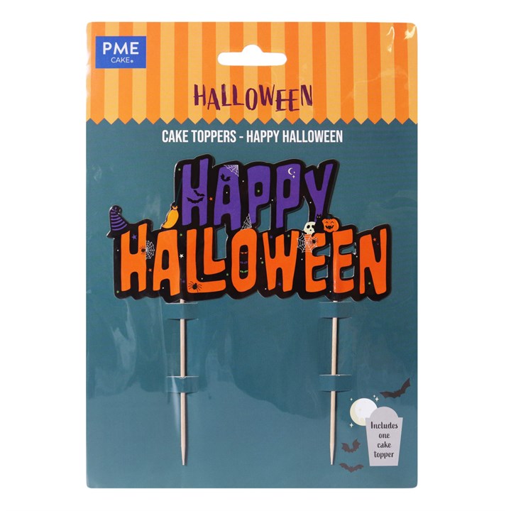 PME Paper Cake Topper -Happy Halloween