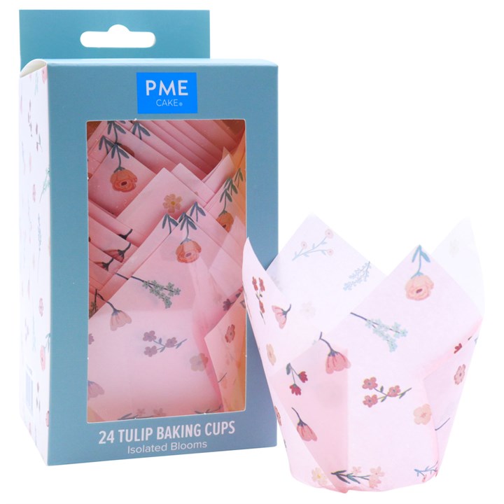 PME Tulip Baking Cases -Isolated Blooms 24pk